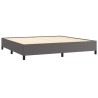 Cadre de lit sans matelas gris 200x200 cm similicuir 