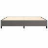 Cadre de lit sans matelas gris 200x200 cm similicuir 