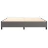 Cadre de lit sans matelas gris 200x200 cm similicuir 