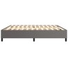 Cadre de lit sans matelas gris 200x200 cm similicuir 