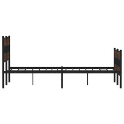 Cadre de lit sans matelas avec tête de lit et pied de lit 