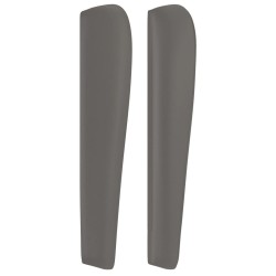 Tête de lit avec oreilles Gris 163x23x118/128 cm Similicuir 