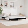 Cadre de lit sans matelas noir 150x200 cm bois d'ingénierie 