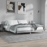 Cadre de lit sans matelas sonoma gris 120x200cm bois ingénierie 