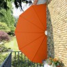 Auvent latéral pliable de terrasse Terre cuite 200 cm  