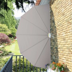 Auvent latéral pliable de terrasse Crème 200 cm  