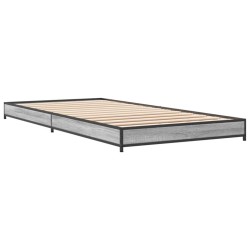 Cadre de lit sans matelas sonoma gris 90x190 cm 