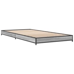 Cadre de lit sans matelas sonoma gris 90x190 cm 