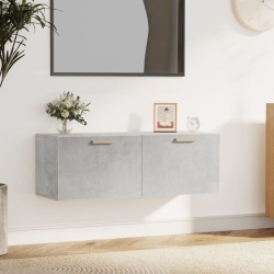 Armoire murale Gris béton 100x36,5x35 cm Bois d'ingénierie 