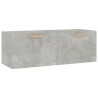 Armoire murale Gris béton 100x36,5x35 cm Bois d'ingénierie 