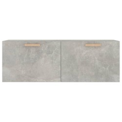 Armoire murale Gris béton 100x36,5x35 cm Bois d'ingénierie 