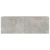 Armoire murale Gris béton 100x36,5x35 cm Bois d'ingénierie 