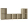 Ensemble de meubles TV 3 pcs Chêne sonoma Bois d'ingénierie 
