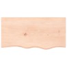 Dessus de table 80x40x(2-4) cm bois de chêne massif non traité 