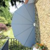 Auvent latéral pliable de terrasse Gris 200 cm  