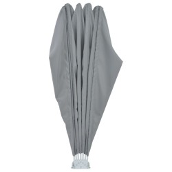 Auvent latéral pliable de terrasse Gris 200 cm  