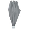Auvent latéral pliable de terrasse Gris 200 cm  