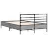 Cadre de lit sans matelas sonoma gris 120x200 cm 