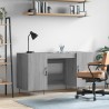 Bureau sonoma gris 140x50x75 cm bois d'ingénierie 