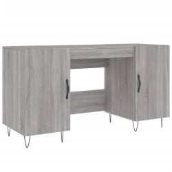 Bureau sonoma gris 140x50x75 cm bois d'ingénierie 