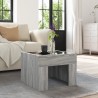 Table basse avec LED infini sonoma gris 40x40x30 cm 