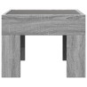 Table basse avec LED infini sonoma gris 40x40x30 cm 