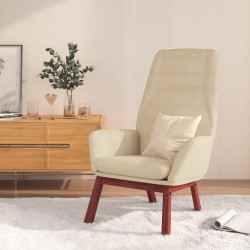 Chaise de relaxation Crème Tissu 