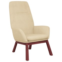 Chaise de relaxation Crème Tissu 