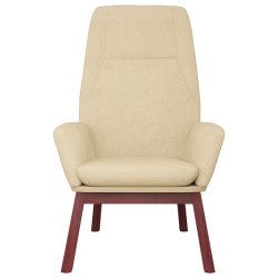 Chaise de relaxation Crème Tissu 