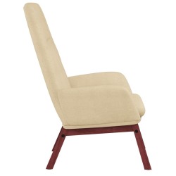 Chaise de relaxation Crème Tissu 