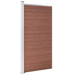 Panneau de clôture WPC 95x186 cm Marron 