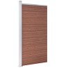 Panneau de clôture WPC 95x186 cm Marron 