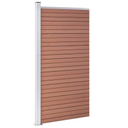 Panneau de clôture WPC 95x186 cm Marron 