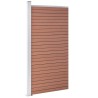 Panneau de clôture WPC 95x186 cm Marron 
