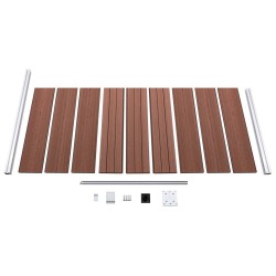 Panneau de clôture WPC 95x186 cm Marron 