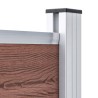 Panneau de clôture WPC 95x186 cm Marron 