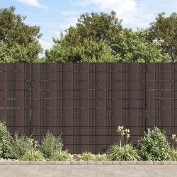 Écrans d'intimité de jardin 4 pcs PVC 35x0,19 m Marron 
