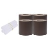 Écrans d'intimité de jardin 4 pcs PVC 35x0,19 m Marron 
