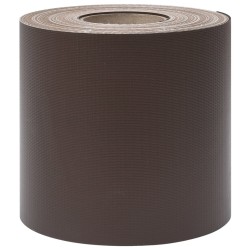 Écrans d'intimité de jardin 4 pcs PVC 35x0,19 m Marron 