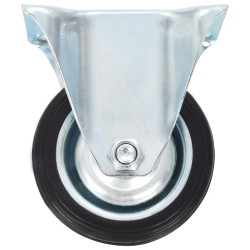 12 pcs Roulettes fixes 75 mm 