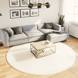 Tapis OVIEDO à poils courts beige Ø 240 cm 