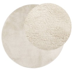Tapis OVIEDO à poils courts beige Ø 240 cm 