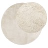 Tapis OVIEDO à poils courts beige Ø 240 cm 
