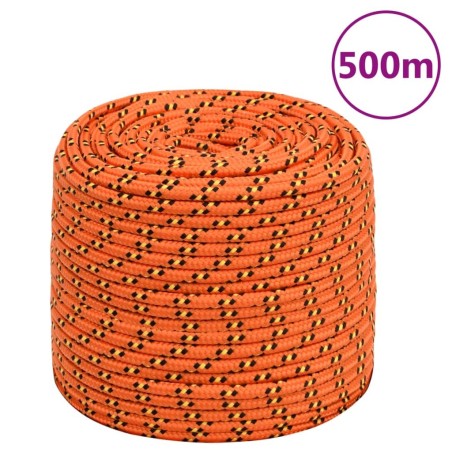 Corde de bateau Orange 6 mm 500 m Polypropylène 