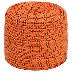 Corde de bateau Orange 6 mm 500 m Polypropylène 