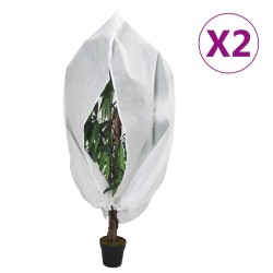 Housses de protection pour plantes avec fermeture éclair 2 pcs 