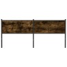 Tête de lit chêne fumé 190 cm bois d'ingénierie et acier 