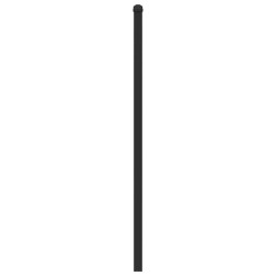Tête de lit chêne fumé 190 cm bois d'ingénierie et acier 