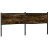 Tête de lit chêne fumé 190 cm bois d'ingénierie et acier 