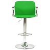 Tabourets de bar lot de 2 vert cuir artificiel 